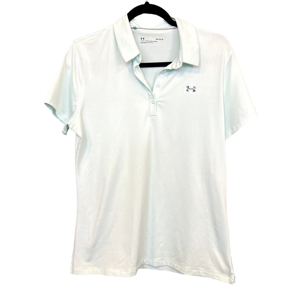 Under Armour Fitted Light Mint Golf Polo Women's Large